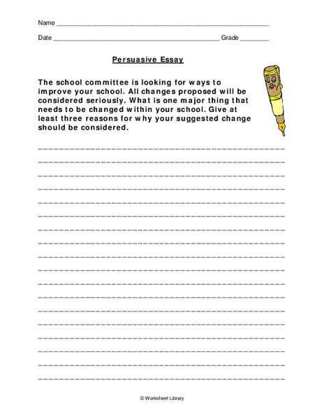 Persuasive Essay Writing