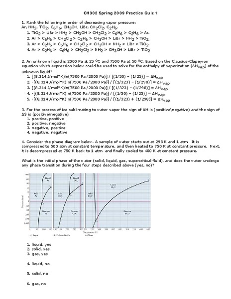 Phases Worksheet