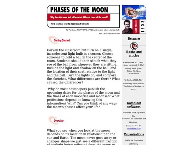 Phases of the Moon Lesson Plan