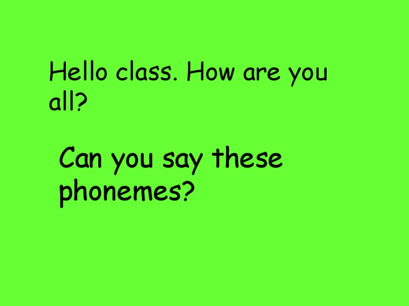 Phonemes PPT