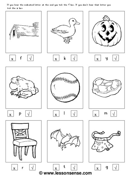 Phonics Worksheet