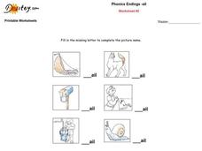 Phonics Endings -ail Worksheet