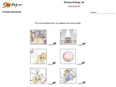Phonics Endings -all Worksheet