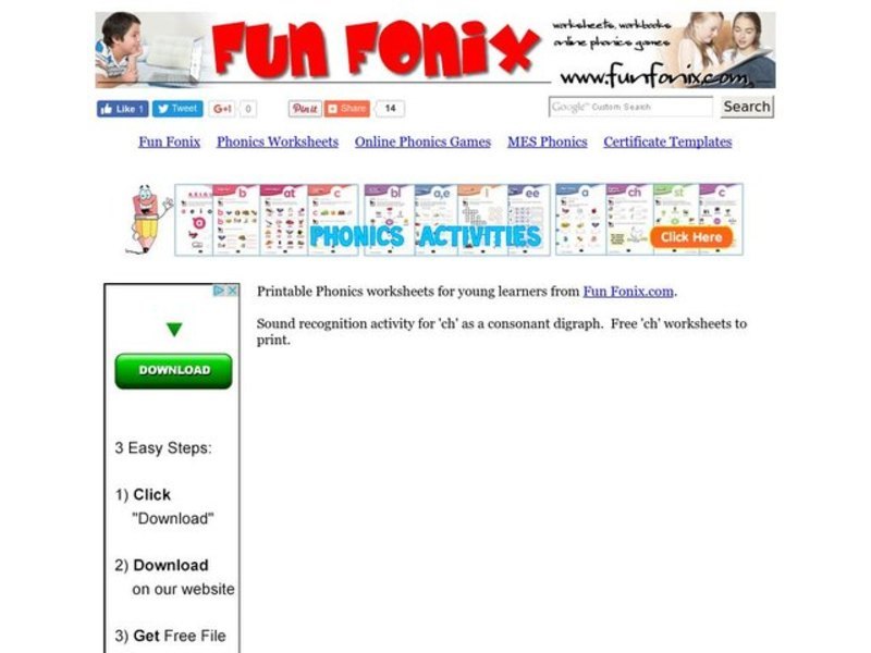 Phonics: CH Worksheet