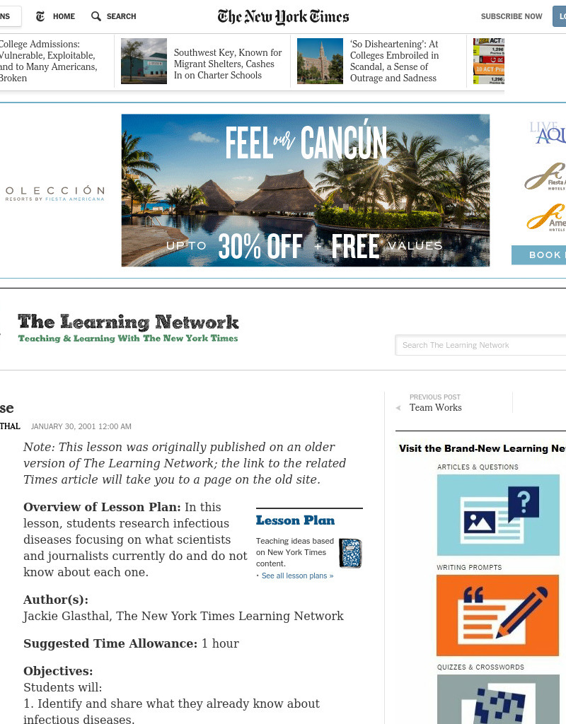 Ill At Ease Lesson Plan