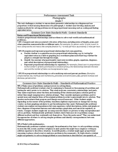 Photographs Assessment