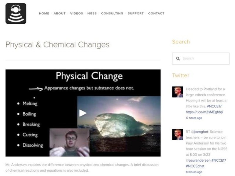 Physical and Chemical Changes Instructional Video