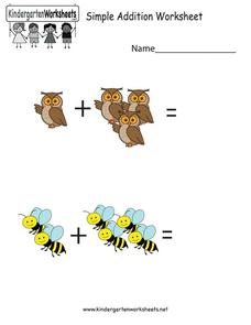 Picture Addition Worksheet
