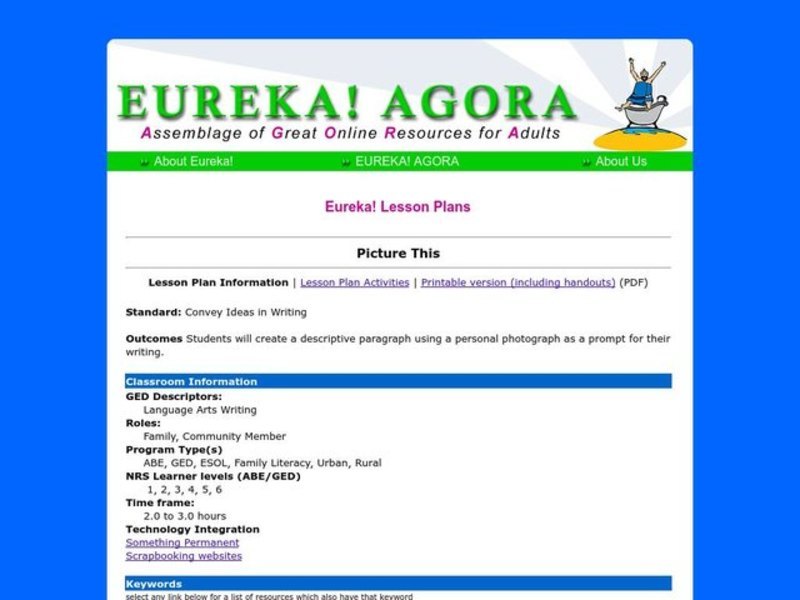 Picture This Lesson Plan