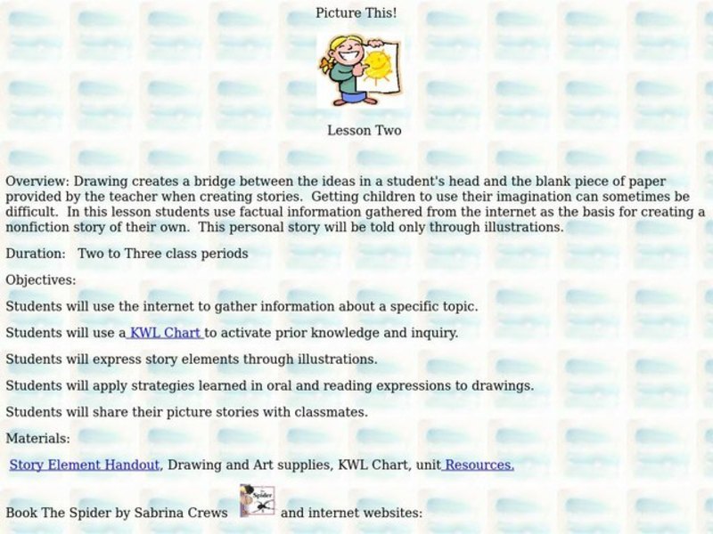 Picture This Lesson Plan