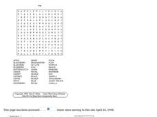 Pie Puzzle Worksheet