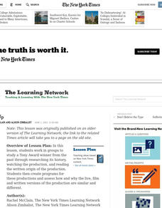 Acting Up Lesson Plan