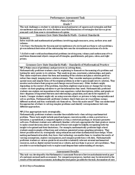 Pizza Crusts Assessment
