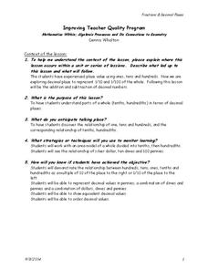 Place Value Lesson Plan