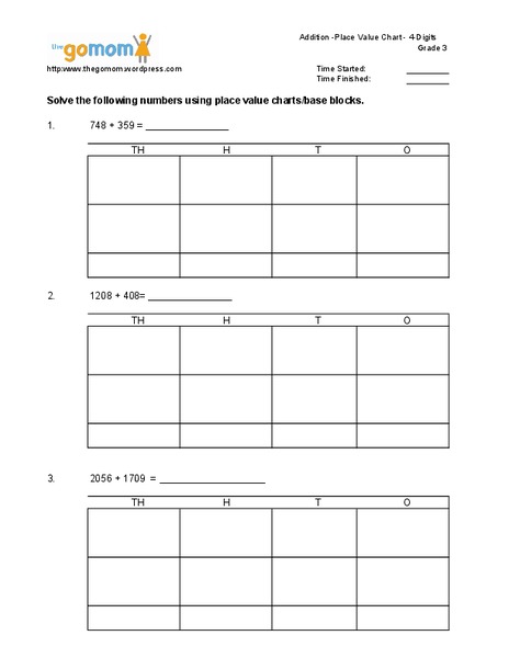 Place Value Activity Worksheet
