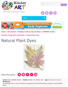 Plant Dye Paints Lesson Plan