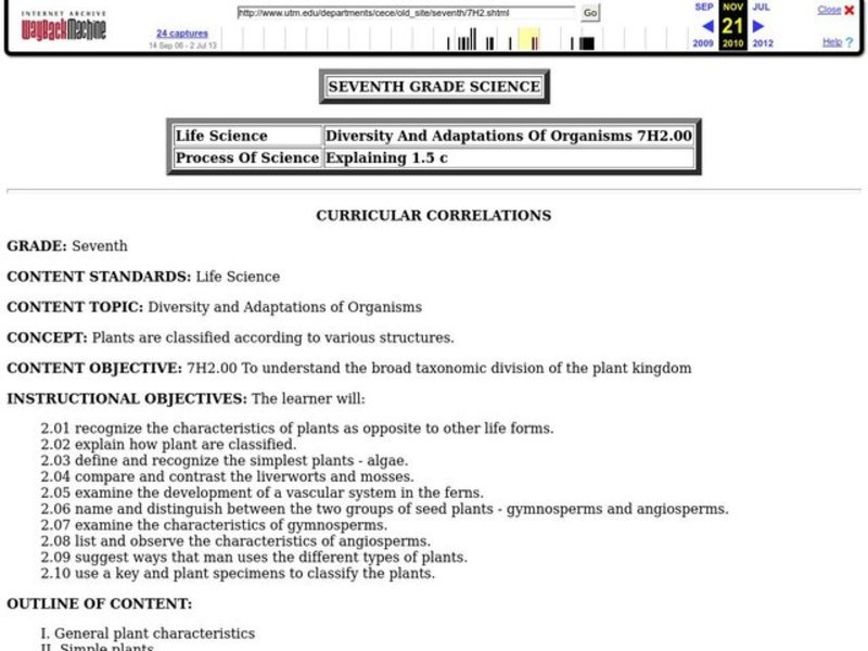 Plant Life Lesson Plan