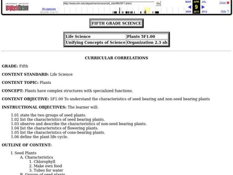 Plant Parts and Functions Lesson Plan