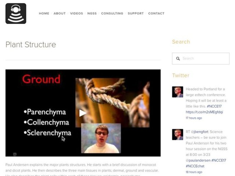 Plant Structure Instructional Video