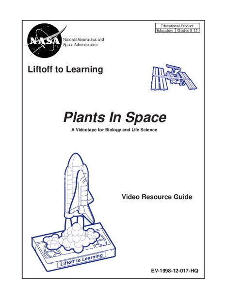 Plants In Space Worksheet