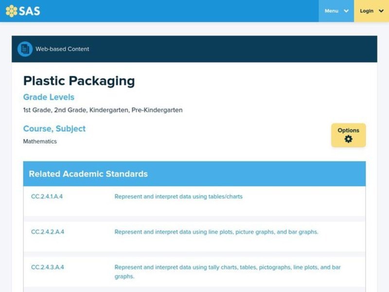 Plastic Packaging Lesson Plan