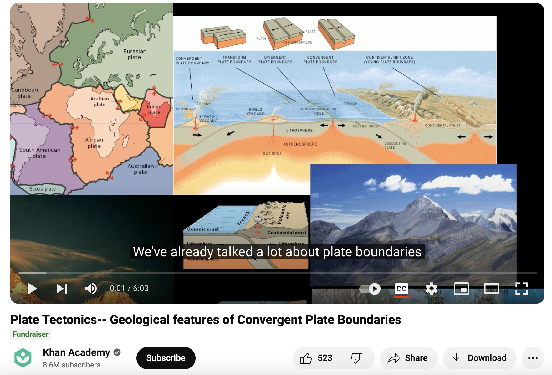 Plate Tectonics—Geological Features of Convergent Plate Boundaries Instructional Video