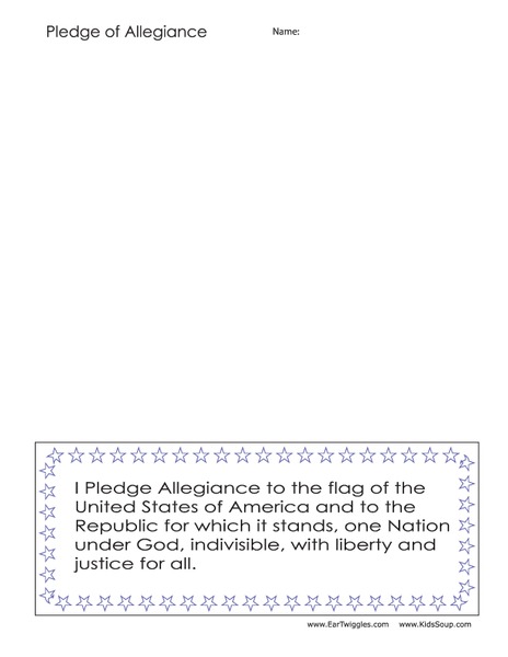 Pledge of Allegiance Organizer