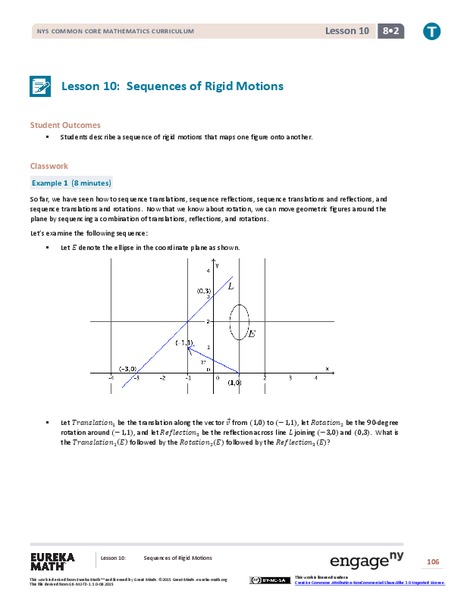 Sequences of Rigid Motions Lesson Plan