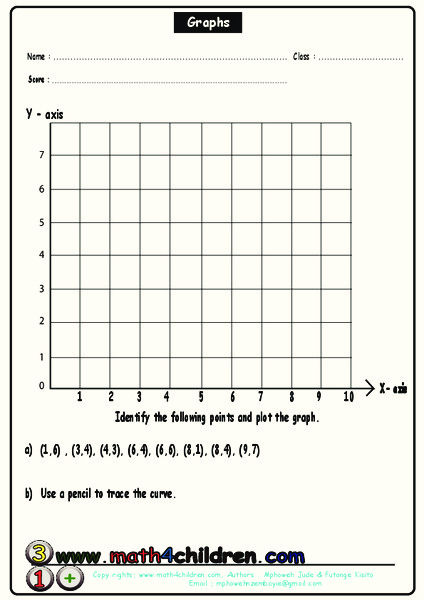 Points on a Graph Worksheet