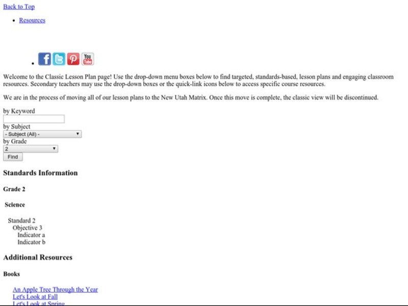 Outdoor Observation Lesson Plan