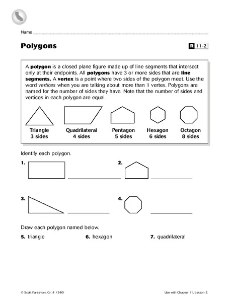 Polygons Worksheet