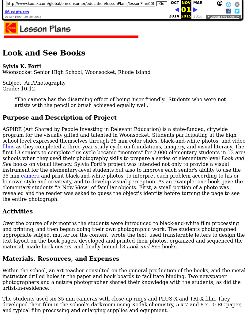 Look and See Books Lesson Plan