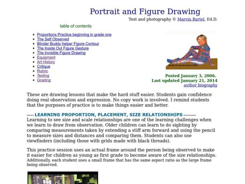 Portrait and Figure Drawing Lesson Plan