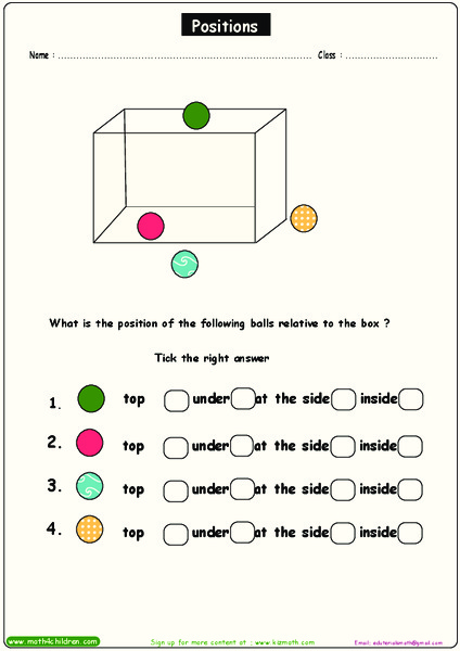 Positions Worksheet