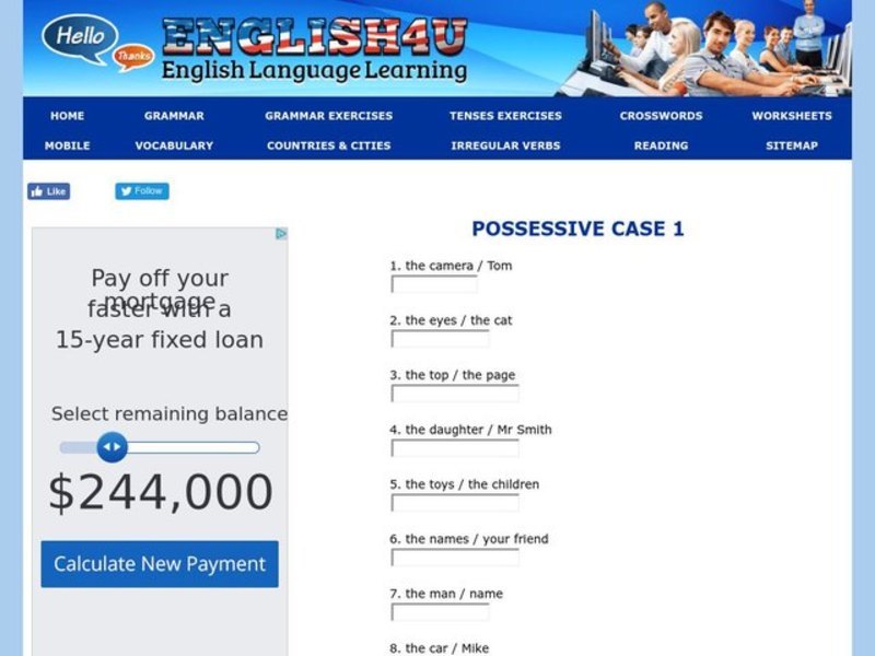 Possessive Case Lesson Plan