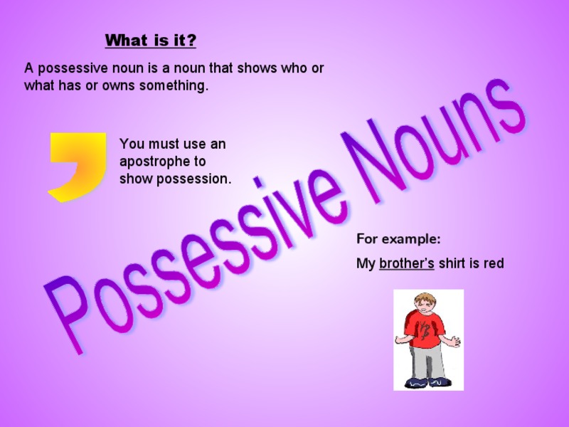Possessive Nouns PPT