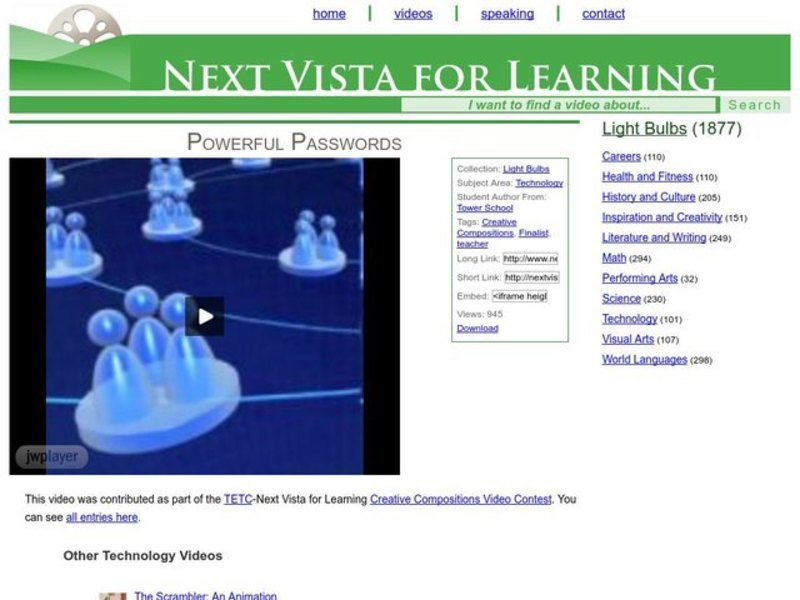 Powerful Passwords Instructional Video