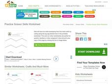 Practice Cutting Lines Worksheet