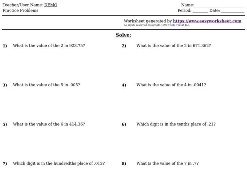 Practice Problems  Interactive