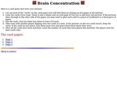 Brain Concentration Lesson Plan