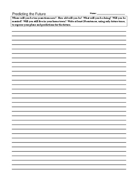 Predicting the Future Writing