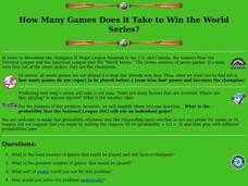 World Series Problem Lesson Plan
