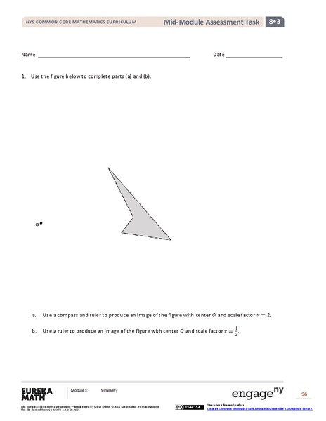 Mid-Module Assessment Task: Grade 8 Module 3 Assessment