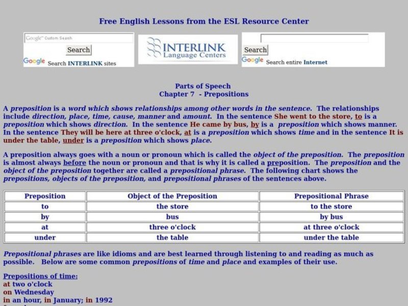 Prepositions Quiz Worksheet