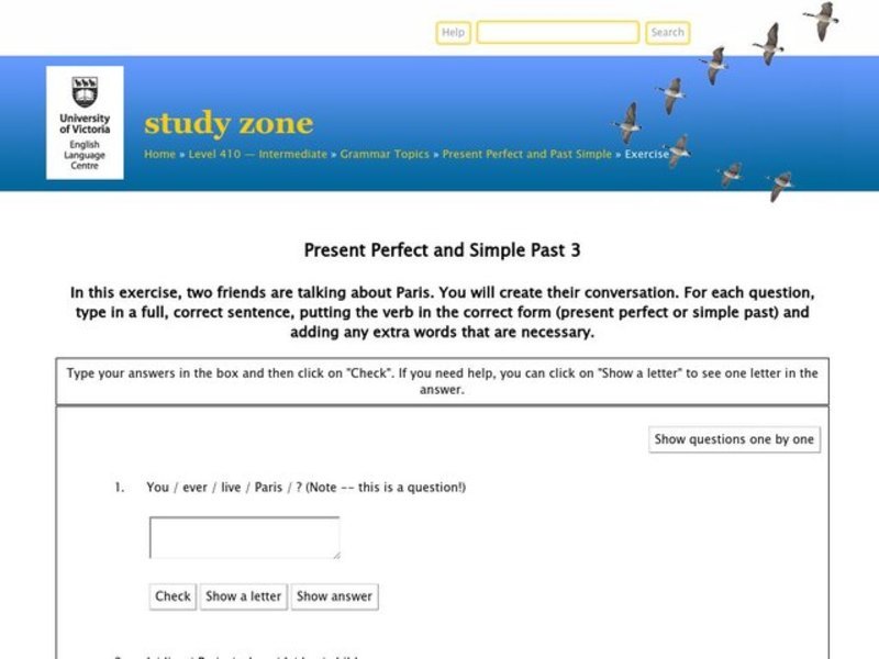 Present Perfect and Past Simple Interactive