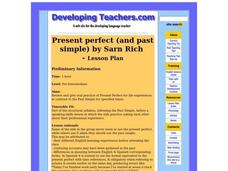 Present Perfect and Past Simple Lesson Plan