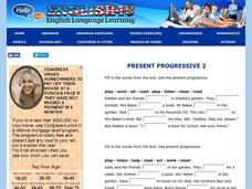 Present Progressive Interactive