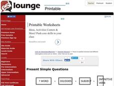 Present Simple Questions Worksheet