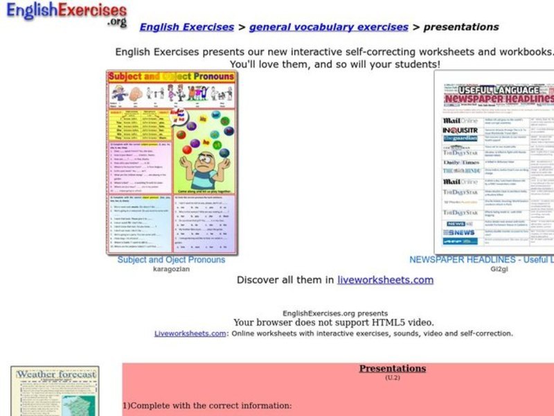 Presentations Interactive