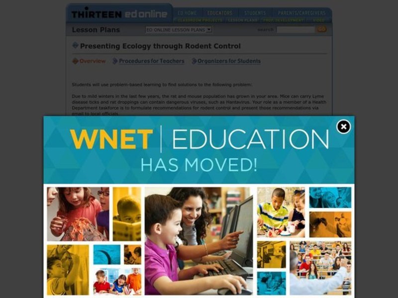 Presenting Ecology through Rodent Control Lesson Plan